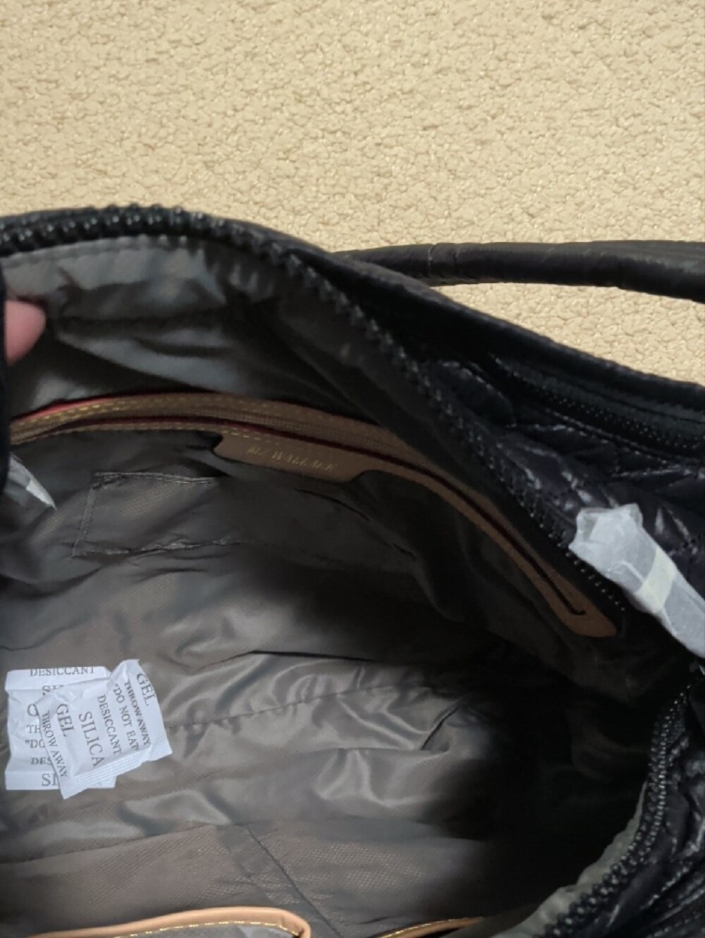 MZ Wallace Parker Deluxe Black Quilted Crossbody Shoulder Bag - Picture 8 of 12
